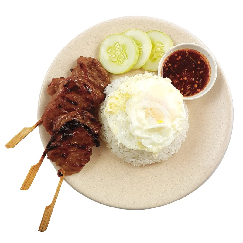 Boran Thai Food | Pork Belly Skewers Rice