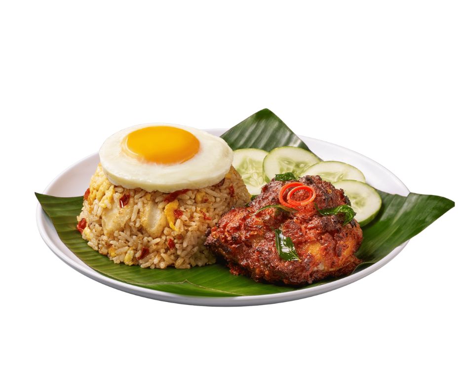 Sepiring | Nasi Goreng Cili Kering Ayam Goreng Berempah