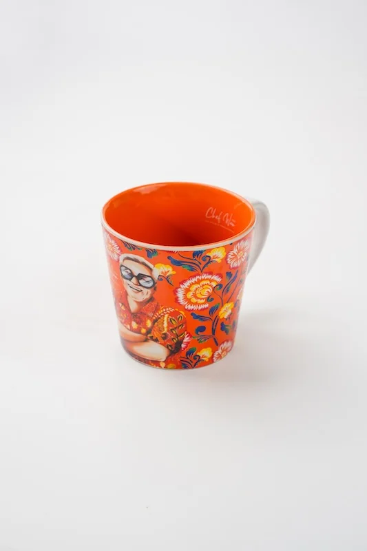Cafe Chef Wan | CWGR Mug Floral Orange